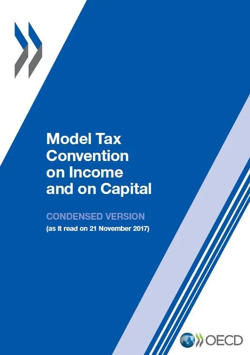 Cover of the OECD Model Tax Convention on Income and on Capital, condensed version (as it read on 21 November 2017)