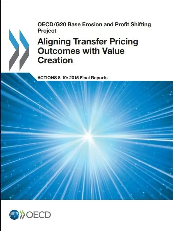 Cover of the OECD/G20 BEPS report Aligning Transfer Pricing Outcomes with Value Creation, Actions 8–10: 2015 Final Reports